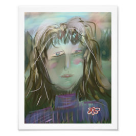 Listening ~ Modern Feminine Portrait Fotodruck