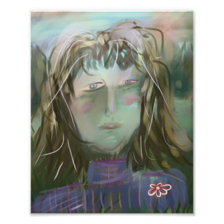 Listening ~ Modern Feminine Portrait Fotodruck