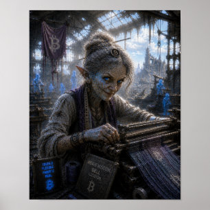 Listige / Weberin / Textilfabrik Poster