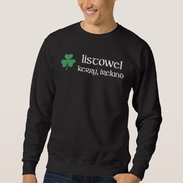 Listowel Kerry Shamrock Ireland Gaelic & Hurling Sweatshirt (Vorderseite)