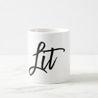 Lit Black Modern Script Trend Custom