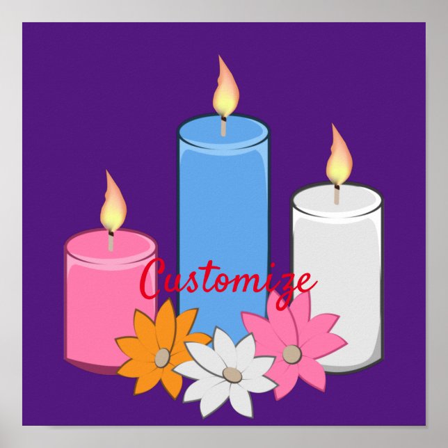 Lit Candle Blume Thunder_Cove Poster (Vorne)