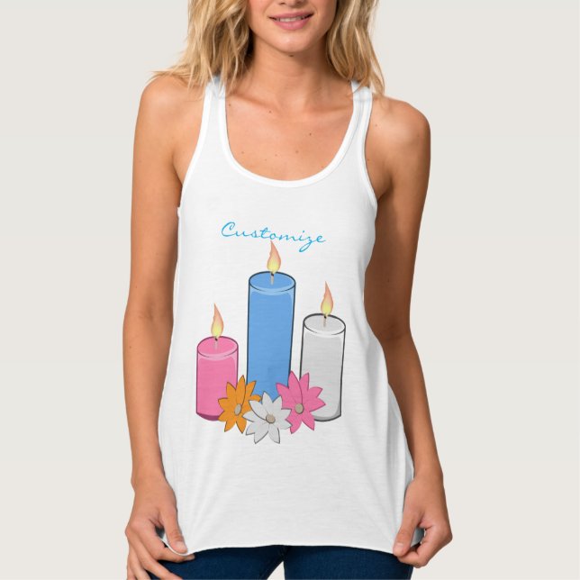 Lit Candle Blume Thunder_Cove Tank Oben Top (Vorderseite)