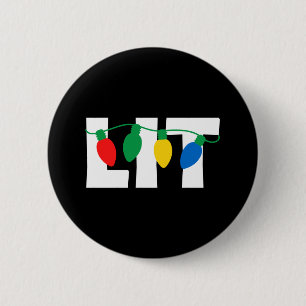 Lit Christmas Button