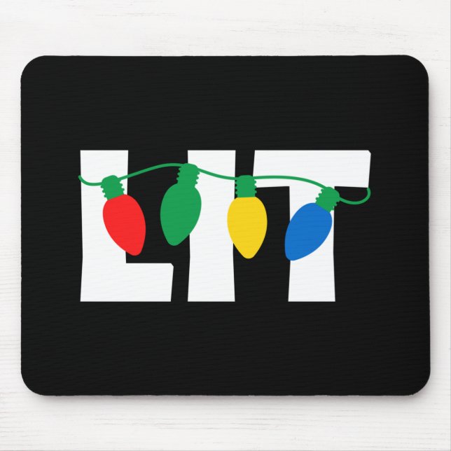Lit Christmas Mousepad (Vorne)