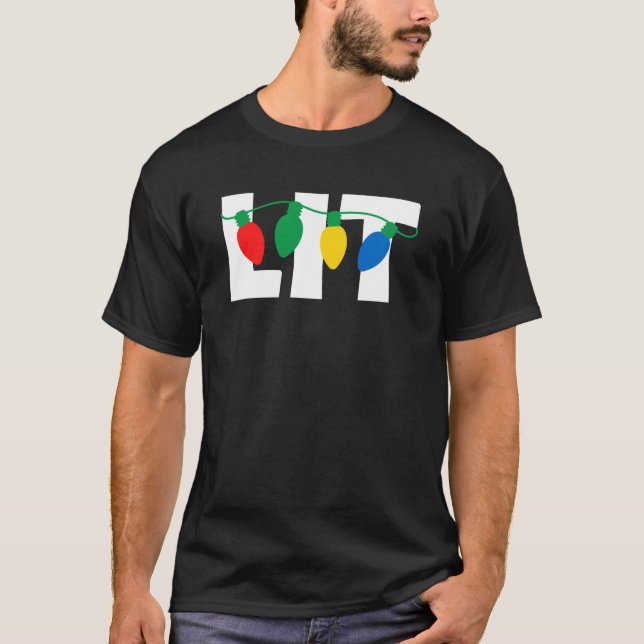 Lit Christmas T - Shirt (Vorderseite)