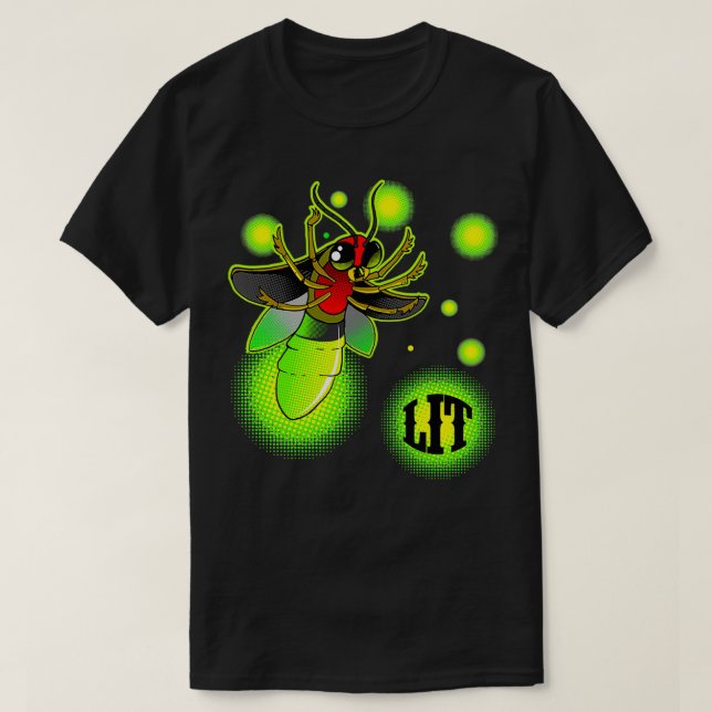 Lit Firefly Blitze T-Shirt (Design vorne)
