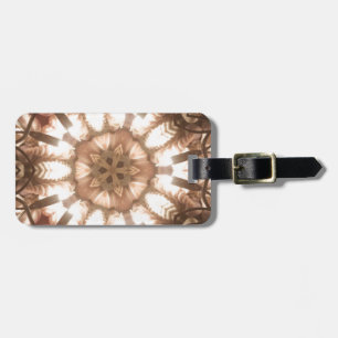 Lit Frohe Weihnachtsbaum Lights Kaleidoskop Kunst Gepäckanhänger