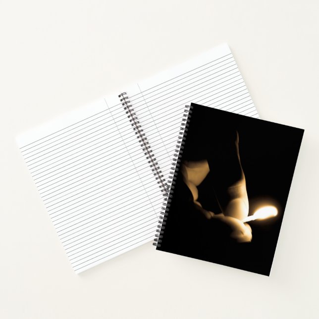 Lit Match Fire Notizbuch (Innenseite)