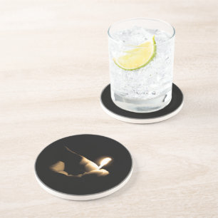 Lit Match Getränkeuntersetzer