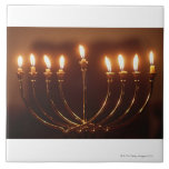 Lit menorah, Israel Fliese<br><div class="desc">AssetID: 200248233-001/{Gary Faber}/Lit menorah,  Israel</div>