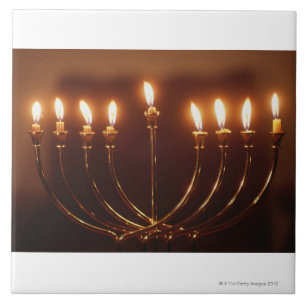 Lit menorah, Israel Fliese