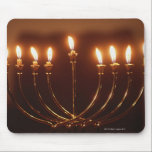 Lit menorah, Israel Mousepad<br><div class="desc">AssetID: 200248233-001/{Gary Faber}/Lit menorah,  Israel</div>