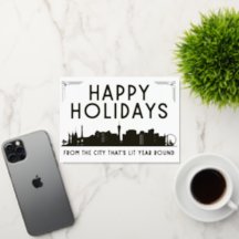 LIT Vegas Happy Holidays Grußkarte
