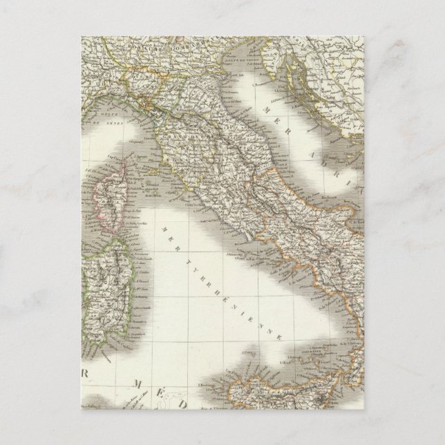 L'Italie - Italien Karte (Vorderseite)