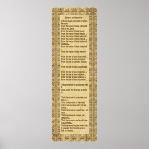 Litanei der Demut Poster