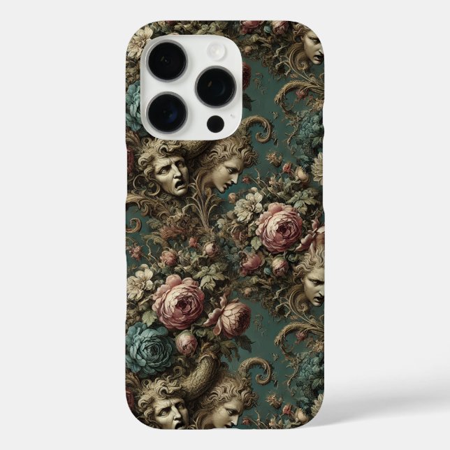 Litany von Aristokraten - Gotisches Blumendesign Case-Mate iPhone Hülle (Rückseite)