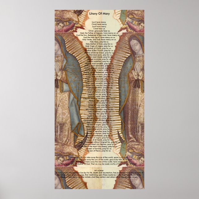 Litany von Mary (30 x 60 extra groß) Poster (Vorne)