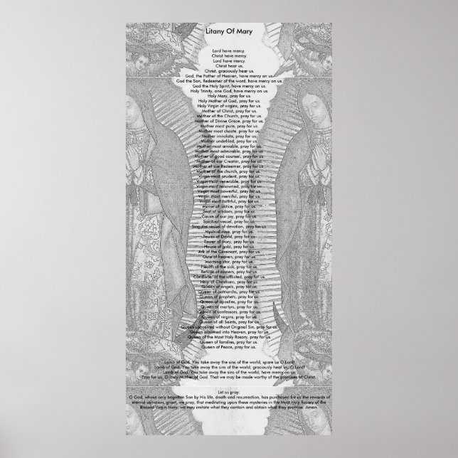 Litany von Mary (30 x 60 extra groß) Poster (Vorne)