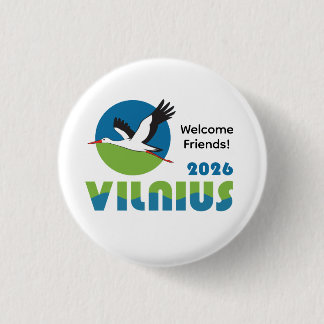 Litauen 2026 Internationaler Konventions Pin Button