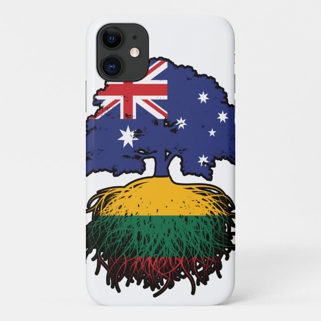 Litauen Australischer Tree Case-Mate iPhone Hülle (Rückseite)