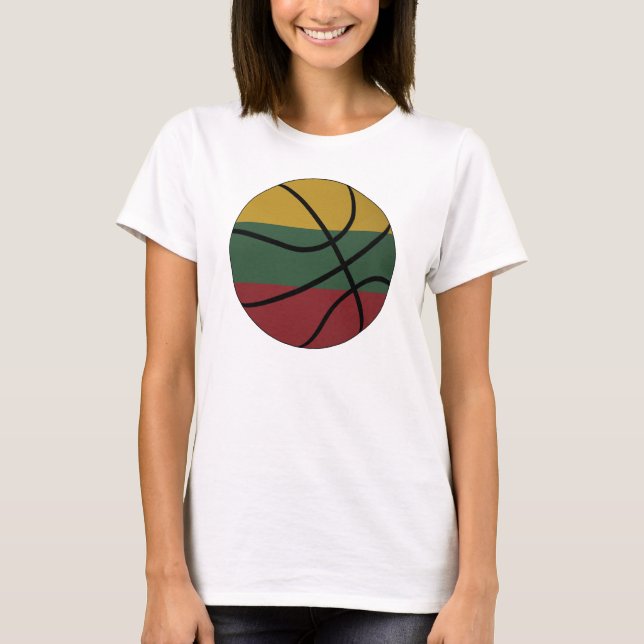Litauen-Basketball-Damen-Baby - Puppe T-Shirt (Vorderseite)