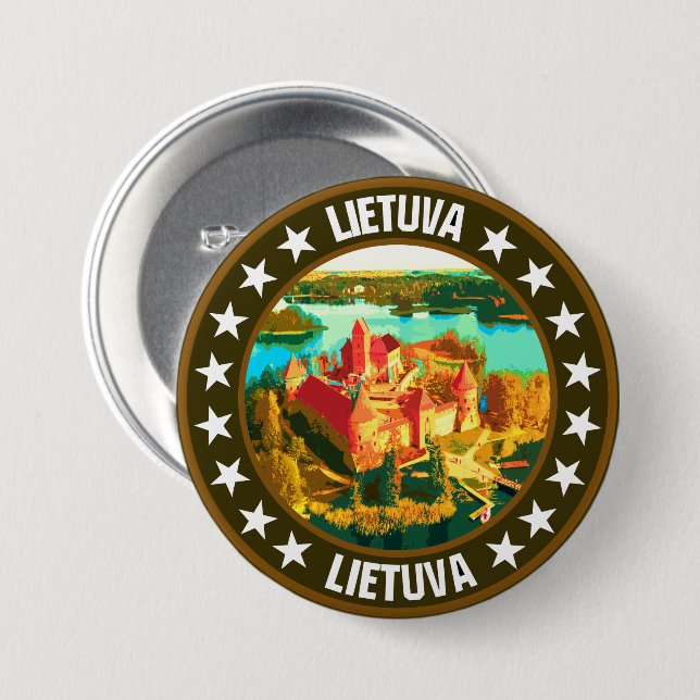 Litauen Button (Vorne & Hinten)