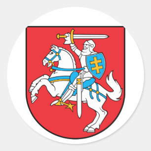 Litauen-Emblem Runder Aufkleber