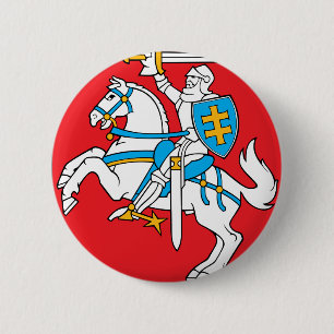 Litauen-Emblem - Wappen - Lietuvos Herbas Button