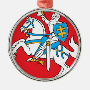 Litauen-Emblem - Wappen - Lietuvos Herbas Ornament Aus Metall