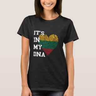 Litauen Es Ist In Meiner DNA Herz Lietuva Litauisc T-Shirt