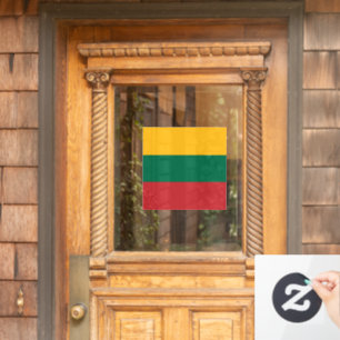 Litauen-Flagge Fensteraufkleber