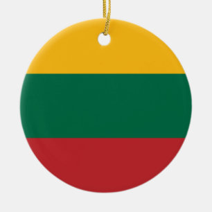 Litauen-Flagge Keramikornament