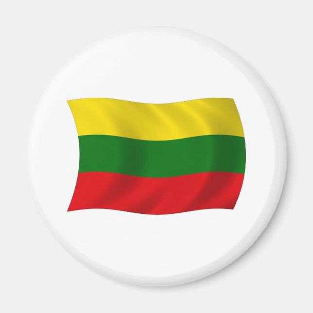 Litauen Flaggenmagnet Magnet (Vorne)