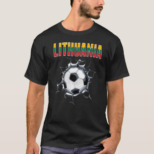 Litauen Fußballfans - Litauischer Fußball in Tschr T-Shirt