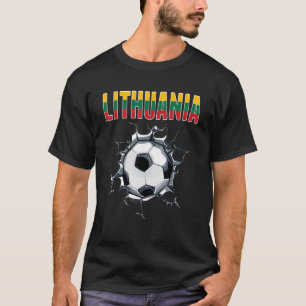 Litauen Fußballfans - Litauischer Fußball in Tschr T-Shirt
