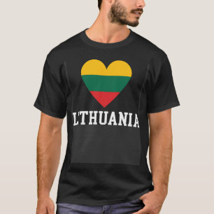 Litauen Herz litauische Roots Litauische Flagge T-Shirt