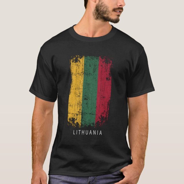 Litauen Landesflagge Litauen T-Shirt (Vorderseite)