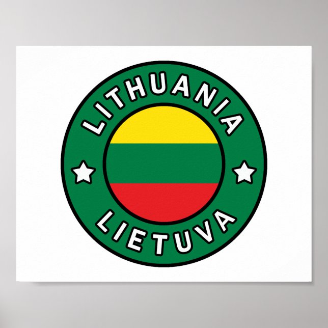 Litauen Lietuva Poster (Vorne)