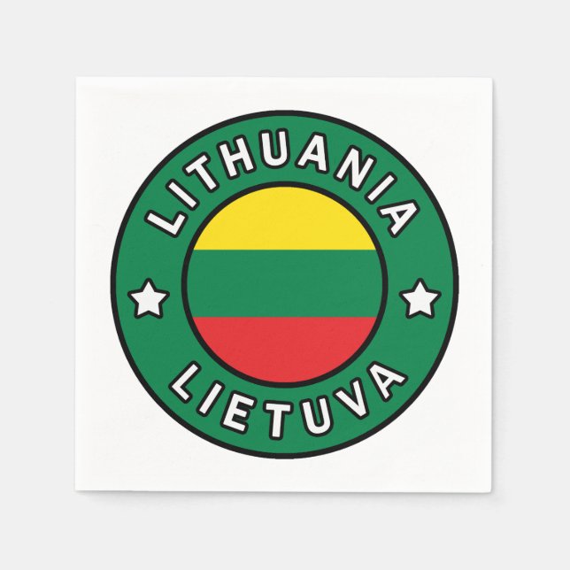 Litauen Lietuva Serviette (Vorderseite)