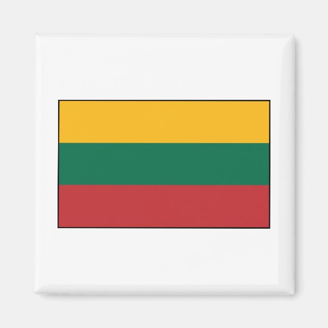 Litauen - litauische Flagge Magnet (Vorne)