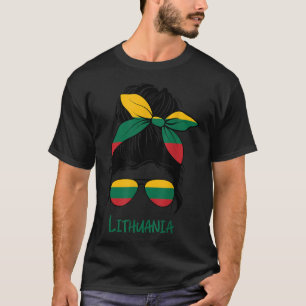 Litauen Mädchen Litauen Lietuvis Flagge T-Shirt