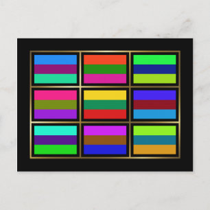 Litauen Mehrfahne Postkarte