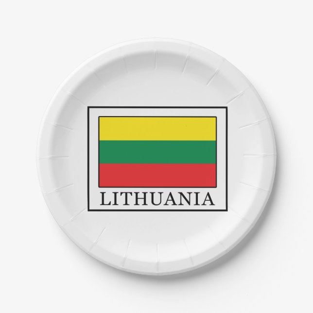 Litauen Pappteller (Vorderseite)