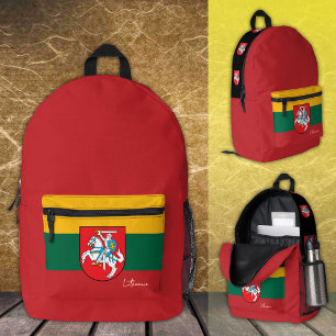 Litauen, Rucksack, litauische Flagge / patriotisch Bedruckter Rucksack