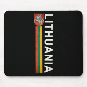 Litauen Sportliches Retro-Flagge und litauisches E Mousepad