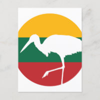 Litauen Stork Litauische Nationale Tierflagge