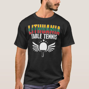 Litauen Tischtennis Litauen Ping Pong Supp T-Shirt