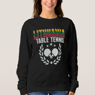 Litauen Tischtennis Litauischer Ping Pong Unterst Sweatshirt