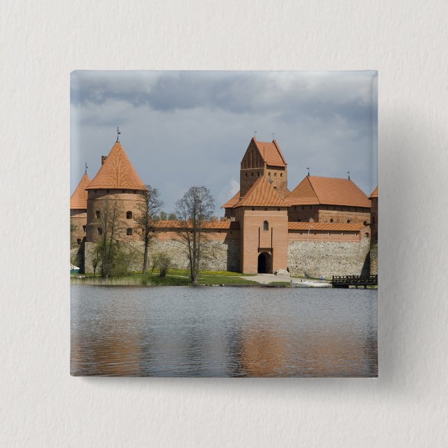 Litauen, Trakai. Insel Burg 2 Button (Vorderseite)